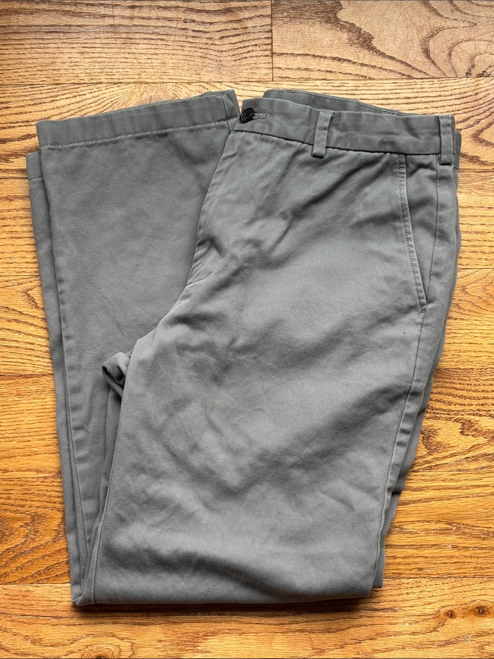 Men's Brooks Brother Grey Clark 346 Classic Fit Pants 36x30